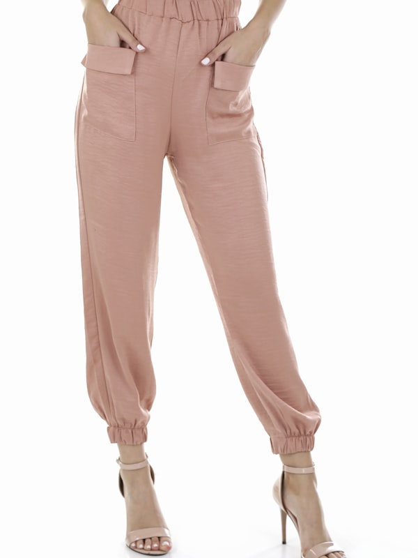 Marlowe Tapered Trousers in Blush