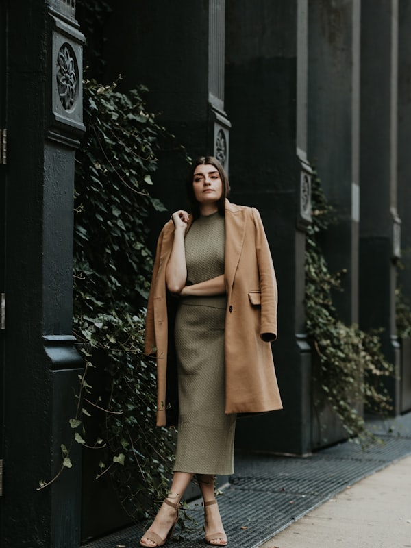 Sienne Knit Midi Dress in Sage