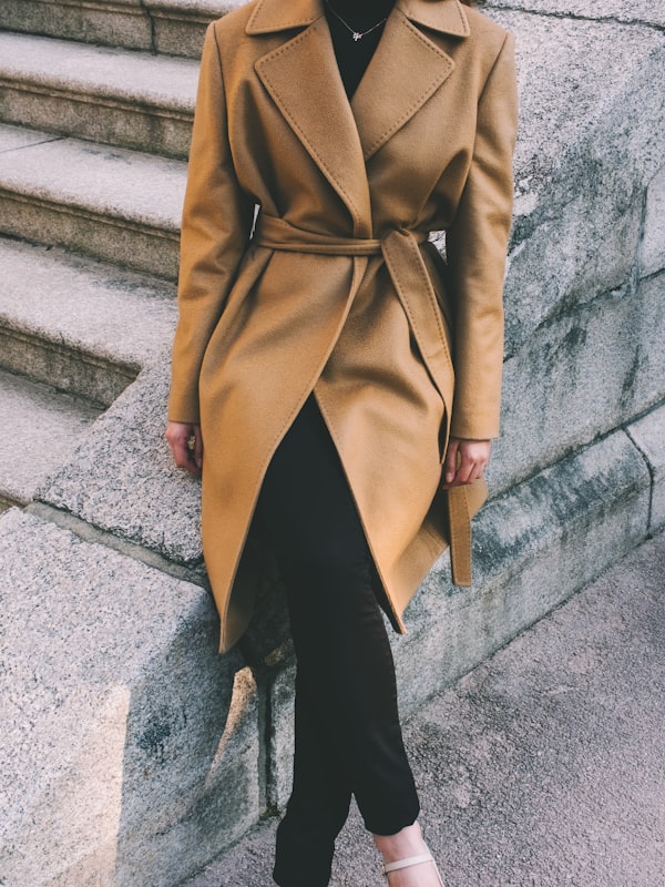 Wren Belted Wool Coat in Camel