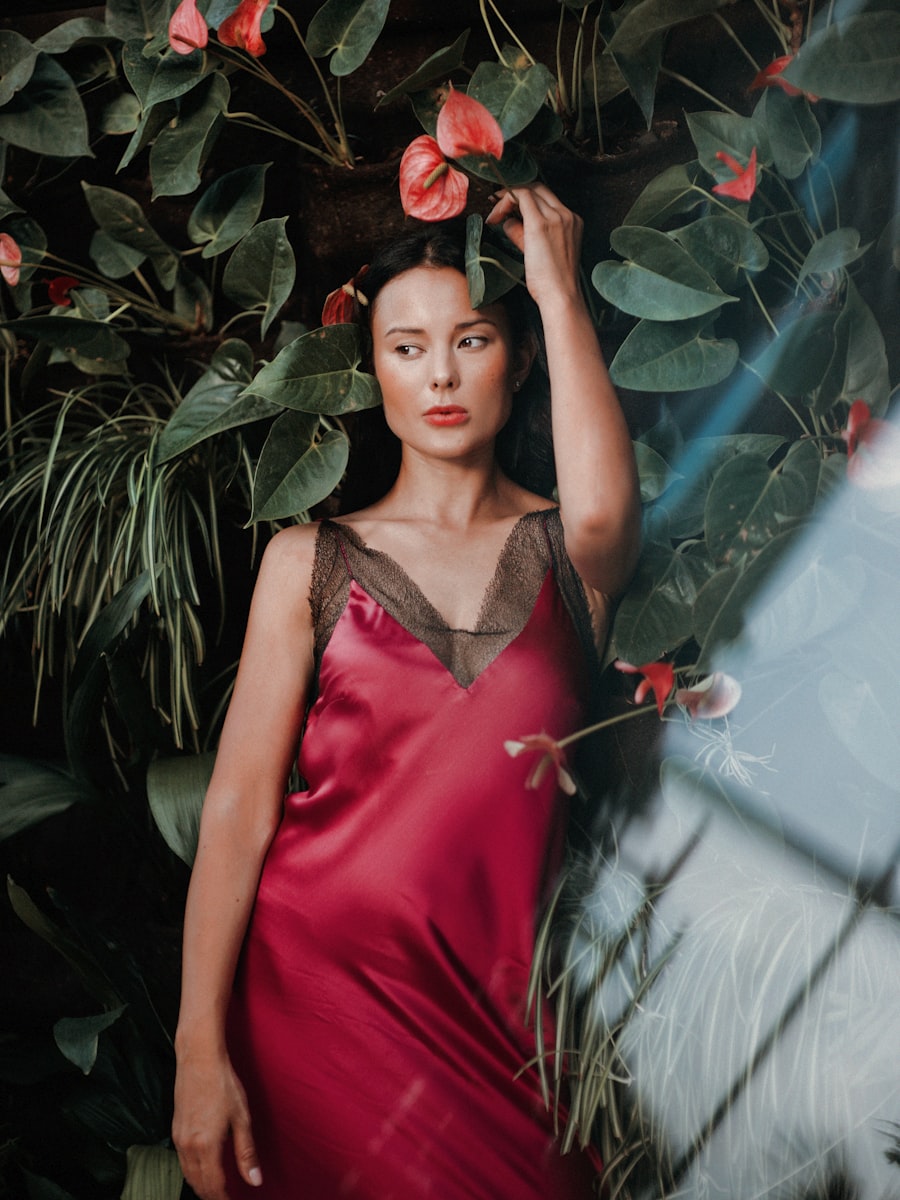 Brigette Silk Slip in Rosewood