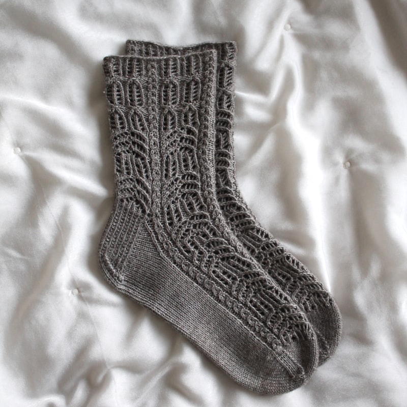 Merino Crew Socks 2-Pack in Heather Grey