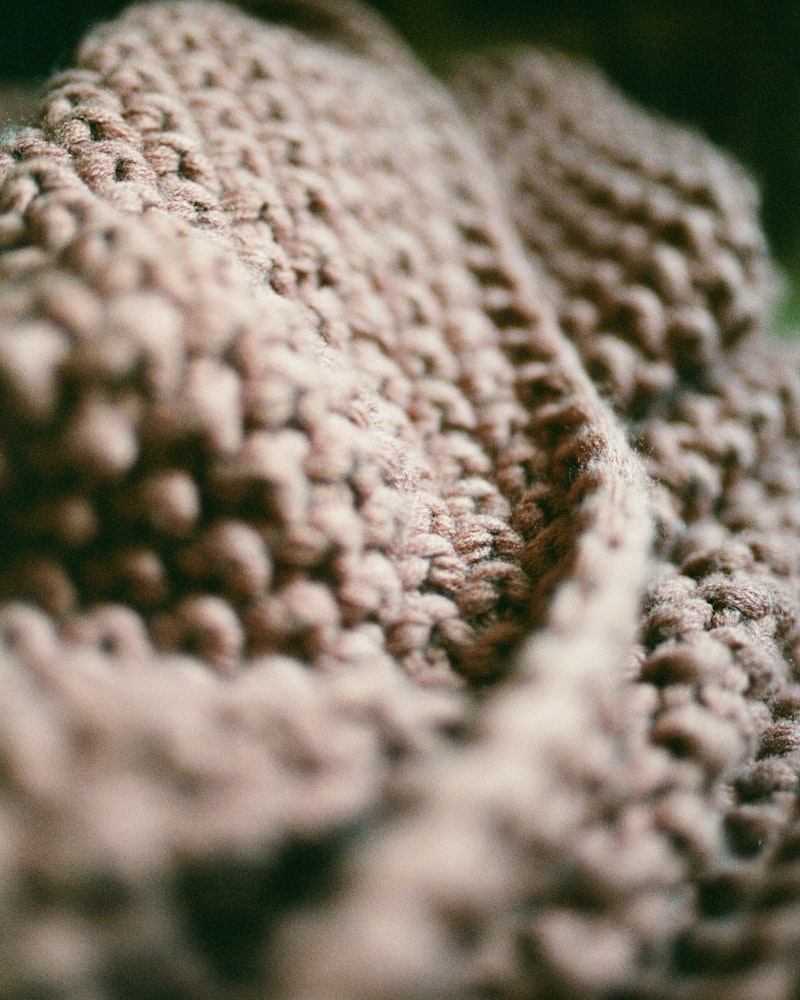 Merino Ribbed Scarf in Camel