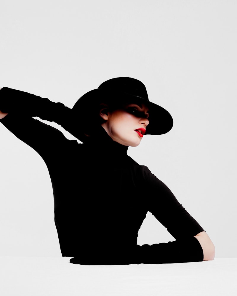 Felted Wool Fedora in Black