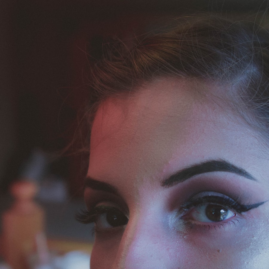 Kohl Gel Eyeliner drawn into a winged eye look