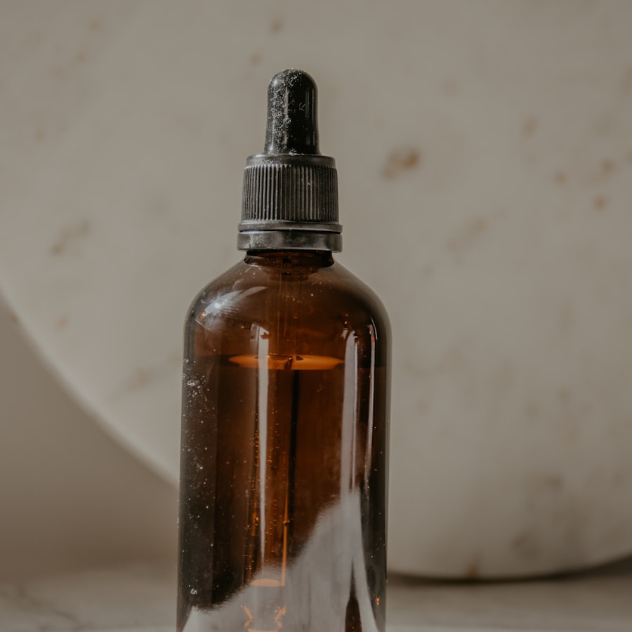 Aloe Hydra Serum in an amber dropper bottle