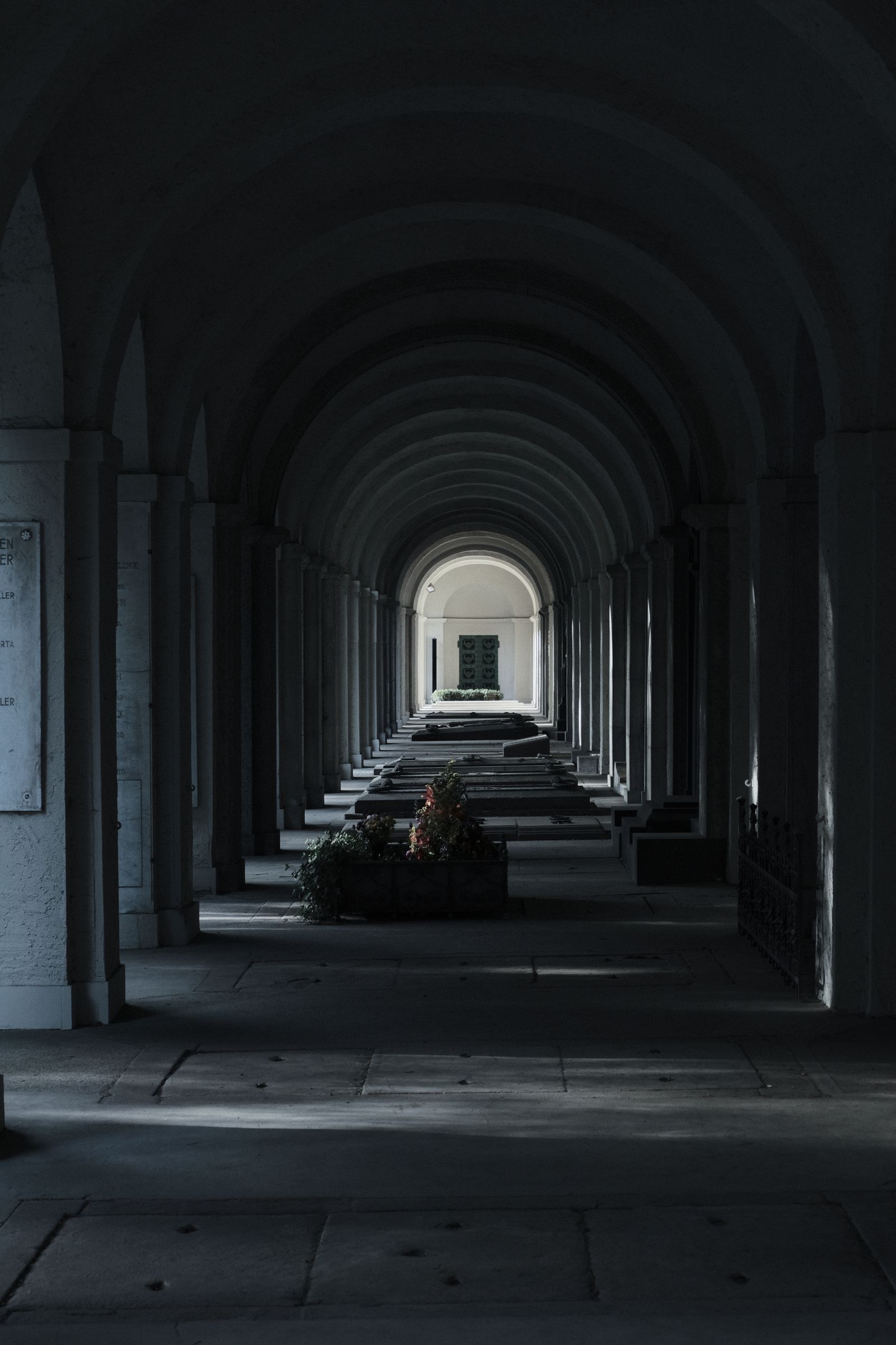 Colonnade of a court building